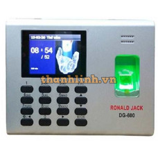 Máy chấm công vân tay + pin lưu điện Ronald Jack DG600